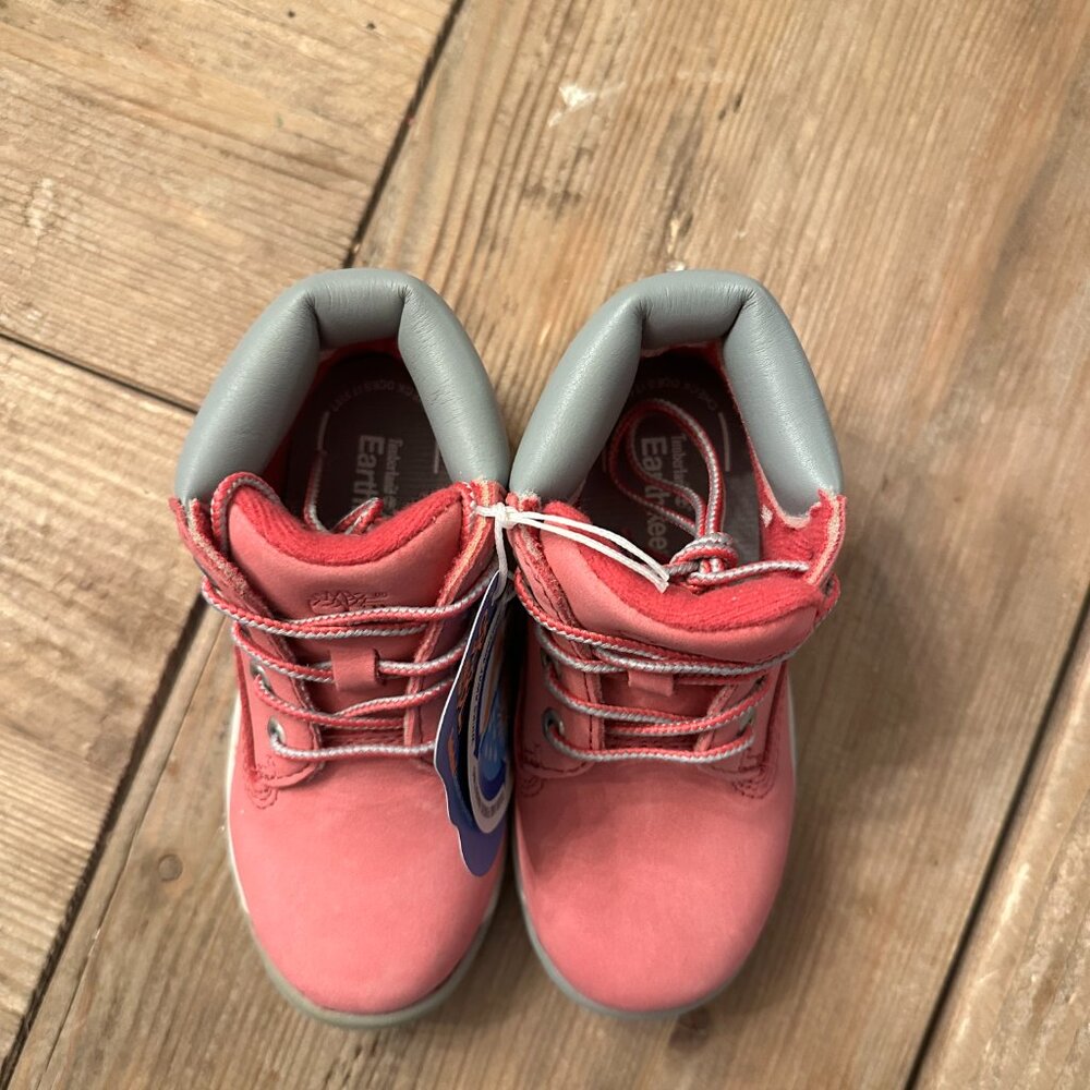 Toddler Timberland Pink Boots NWT size 8 - Picture 2 of 6